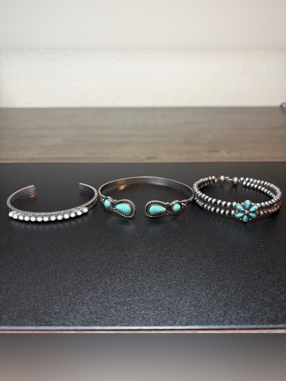 Southwestern Style Silver-Tone Cuff Bracelet Bundle